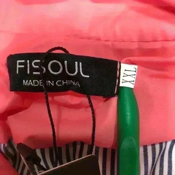 Plus Size Women Salmon Pink Windproof Jacket Removable Hood Zip & Snaps Size XXL - Picture 8 of 16